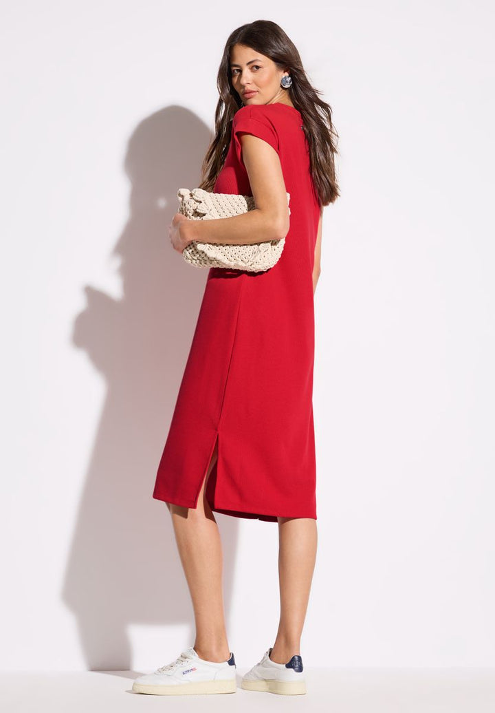 Kleid mit Rippstruktur