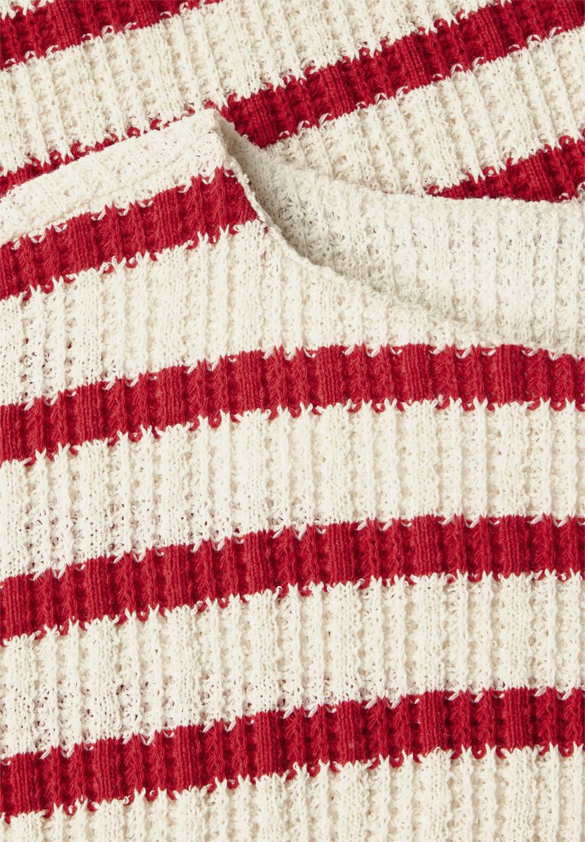 Gestreiftes Strukturshirt
