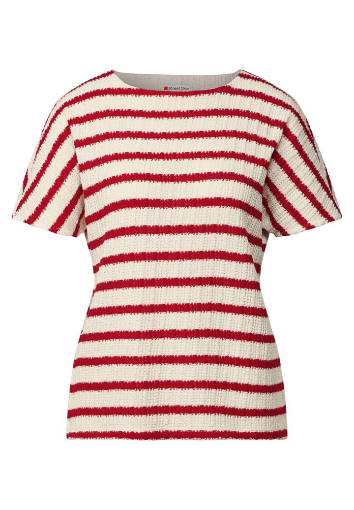 Gestreiftes Strukturshirt
