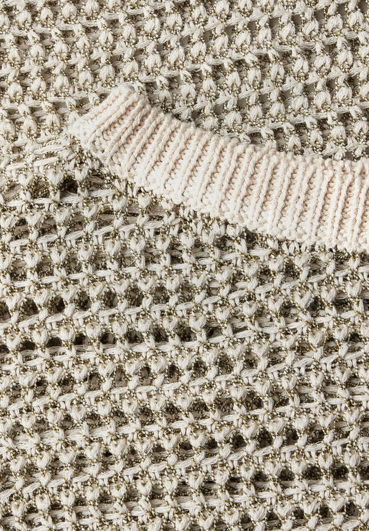 Glitzernder Strukturpullover