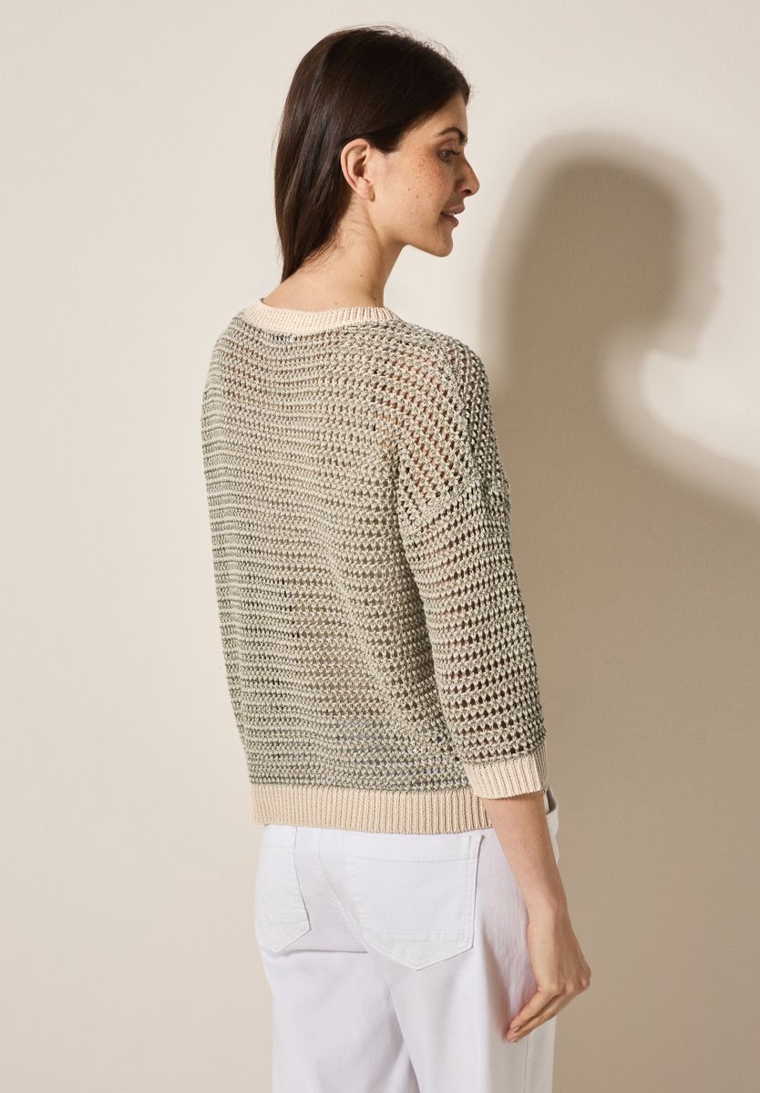 Glitzernder Strukturpullover