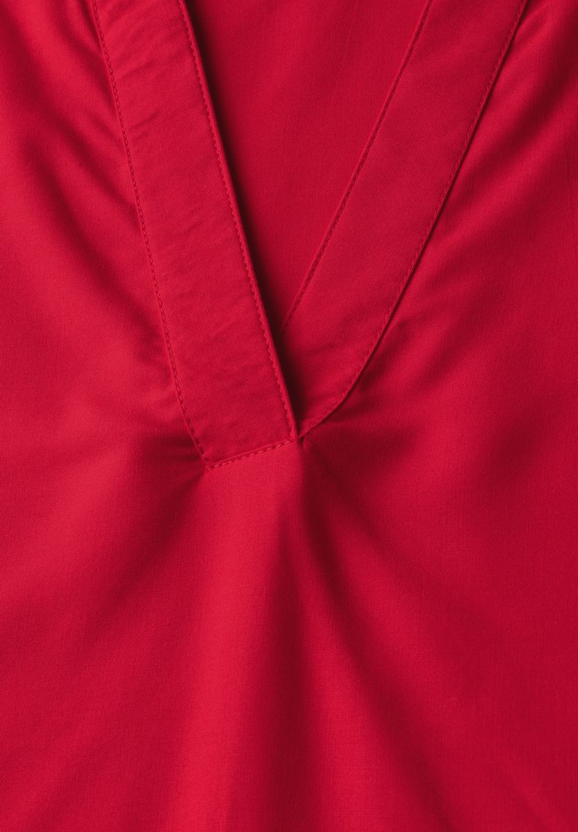 Bluse in Unifarbe