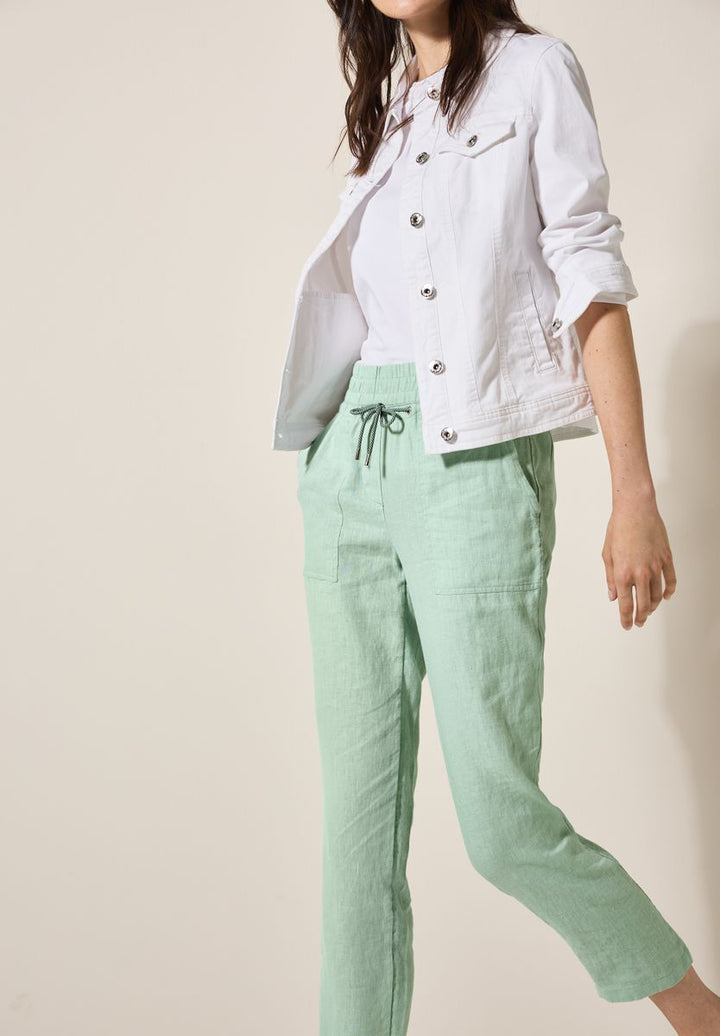 Leinenhose im Casual Fit
