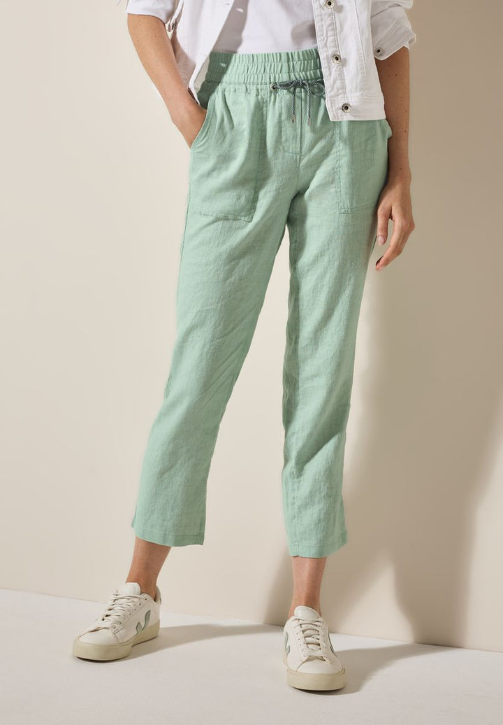 Leinenhose im Casual Fit
