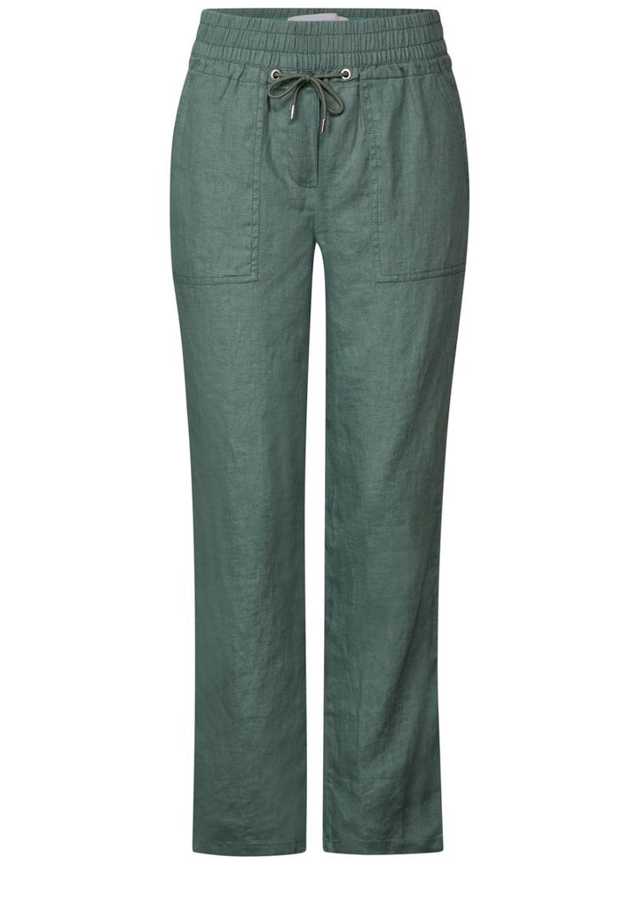Leinenhose im Casual Fit