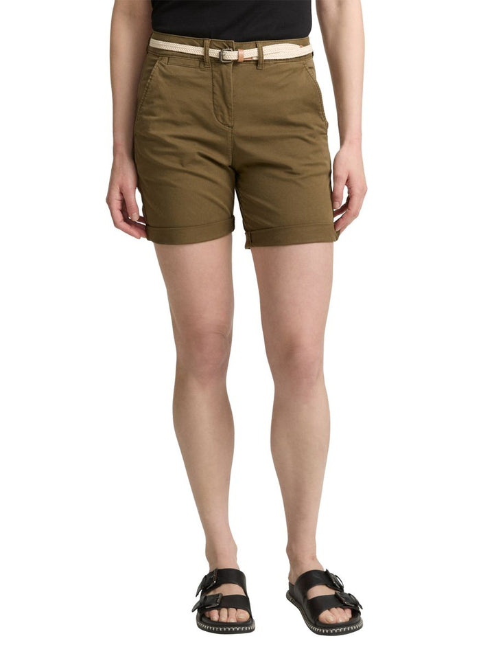 Chino Bermuda Shorts mit Gürtel