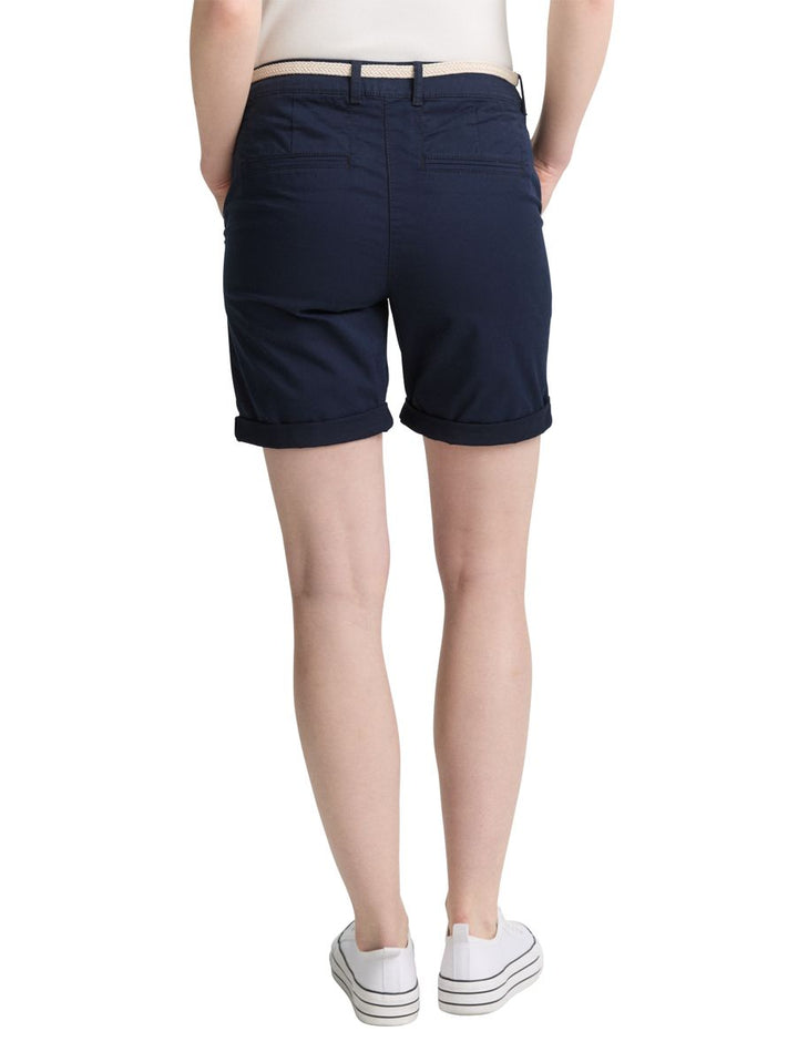 Chino Bermuda Shorts mit Gürtel