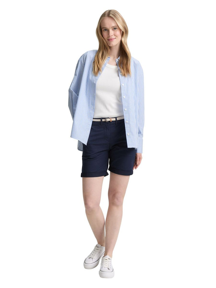 Chino Bermuda Shorts mit Gürtel