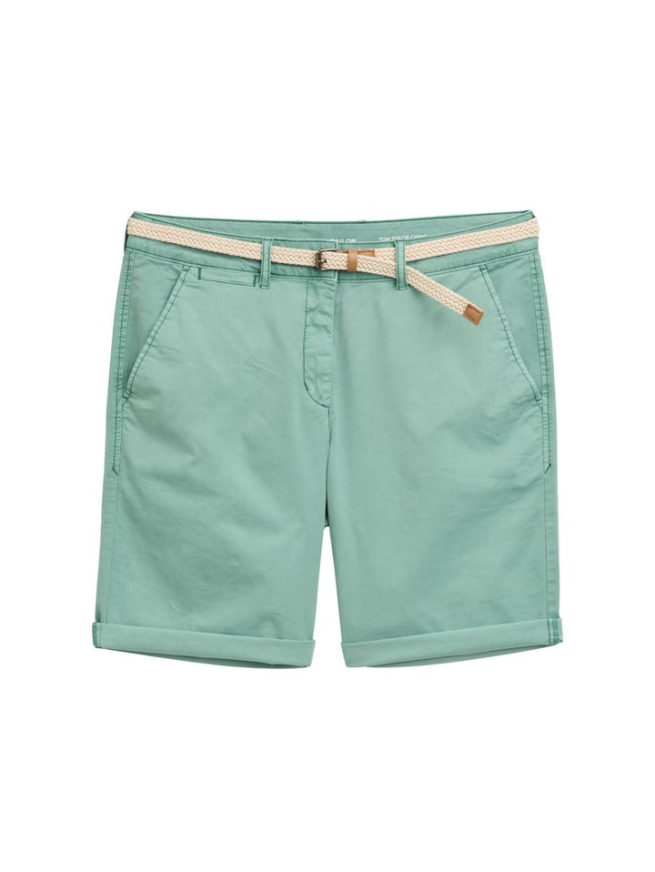 Chino Bermuda Shorts mit Gürtel