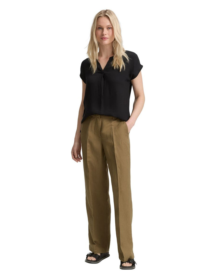TTLEA Wide Leg Hose mit Leinenanteil