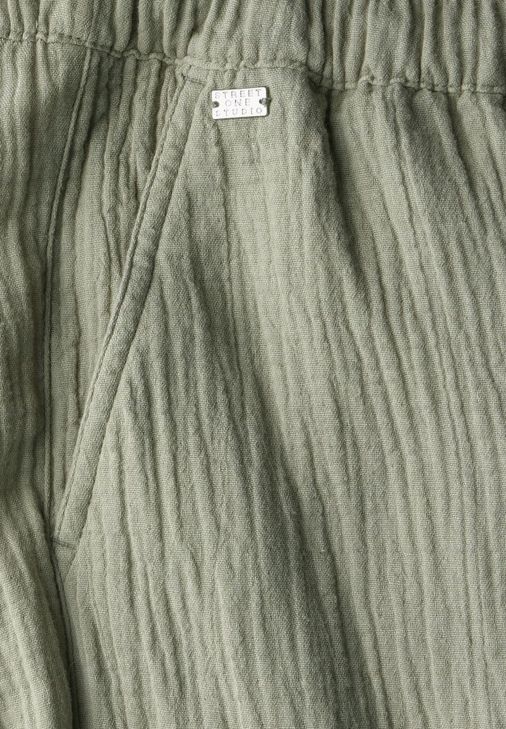 Musselin Wide Leg Hose