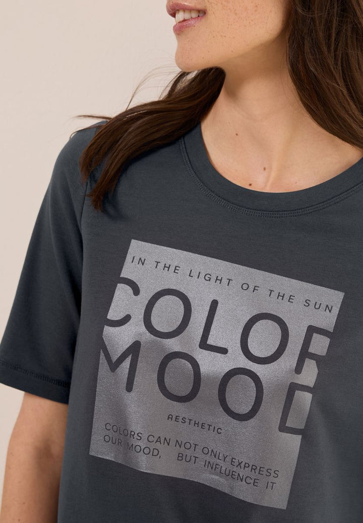 Softes Shirt mit Folienprint
