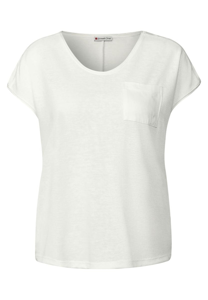 Leinen-Look T-Shirt