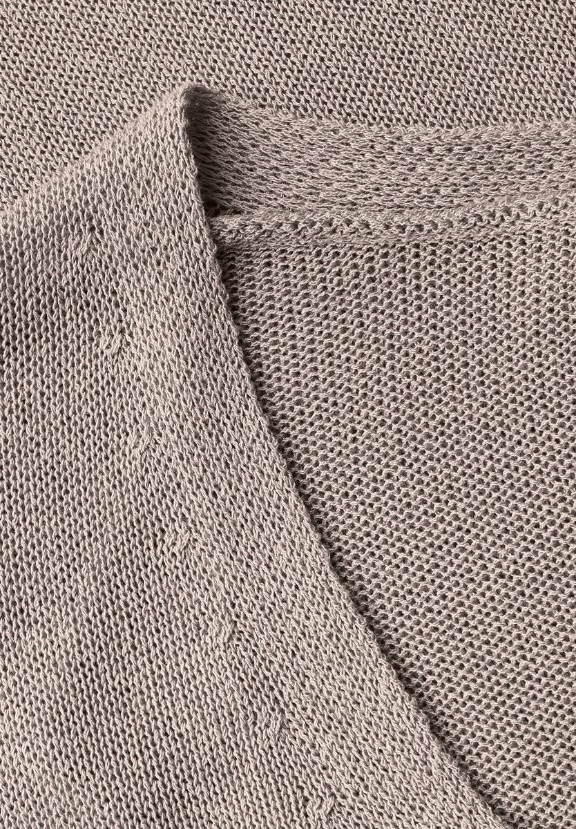 Ärmelloser Strickpullover