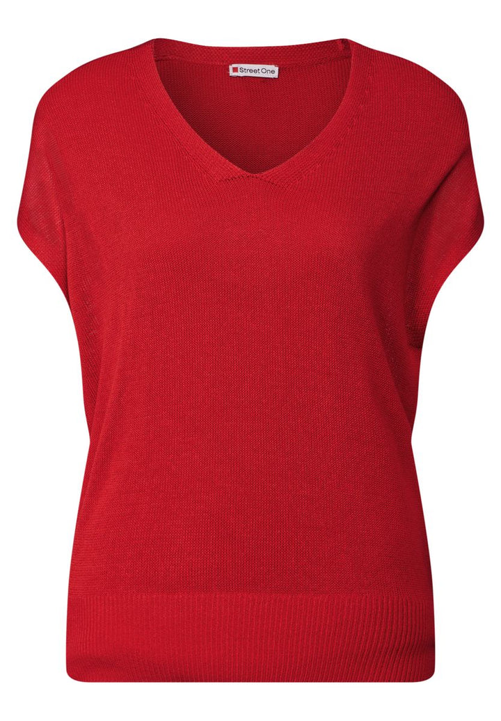 Ärmelloser Strickpullover