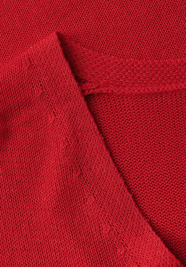 Ärmelloser Strickpullover