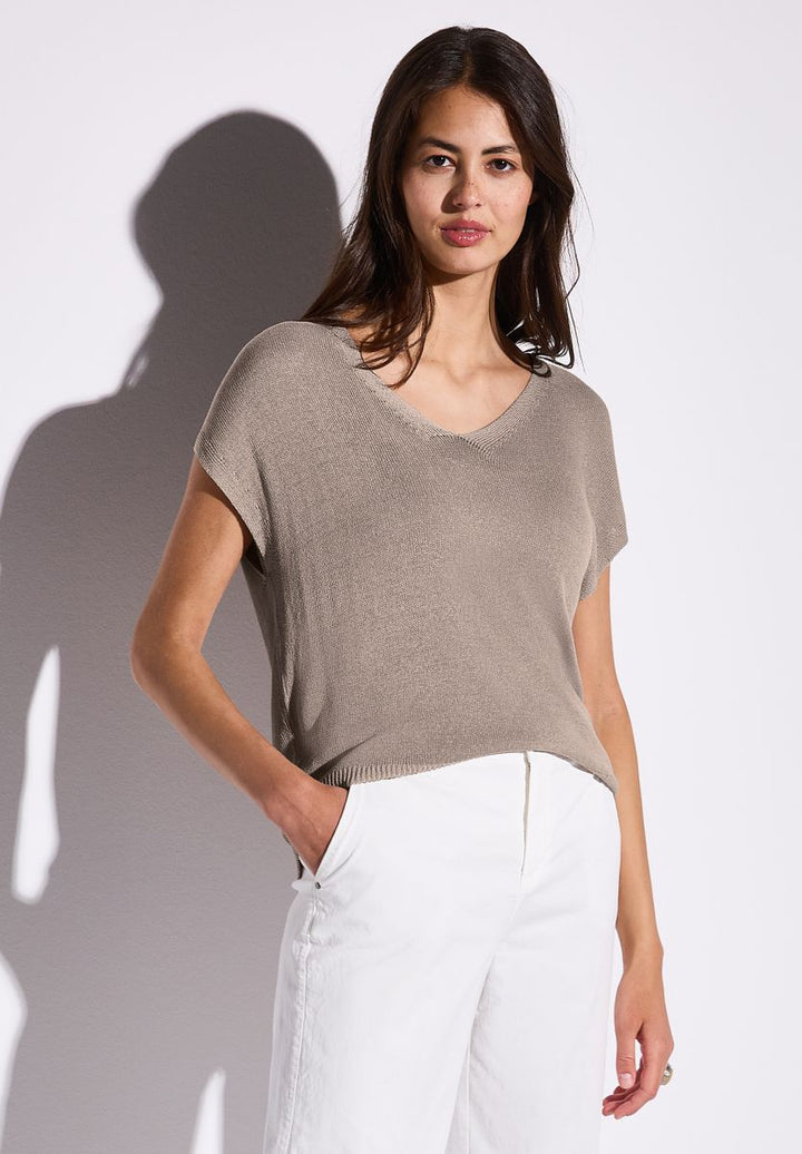 Ärmelloser Strickpullover