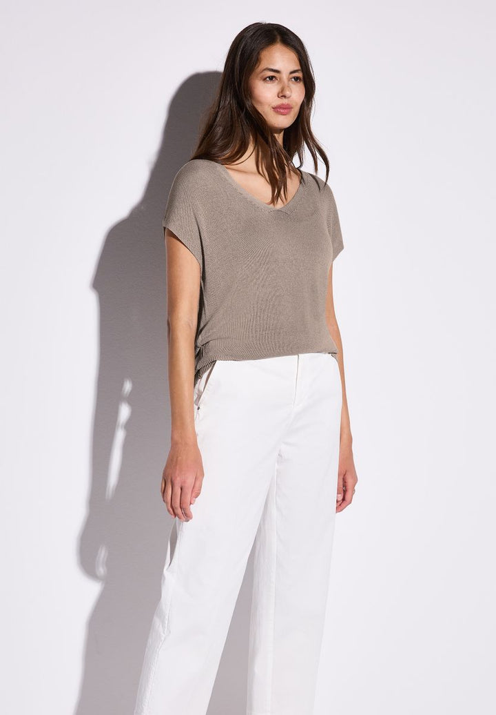 Ärmelloser Strickpullover