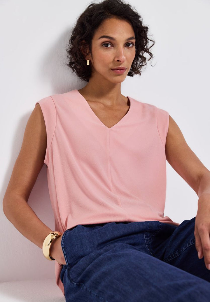 Silk-Look Strukturshirt