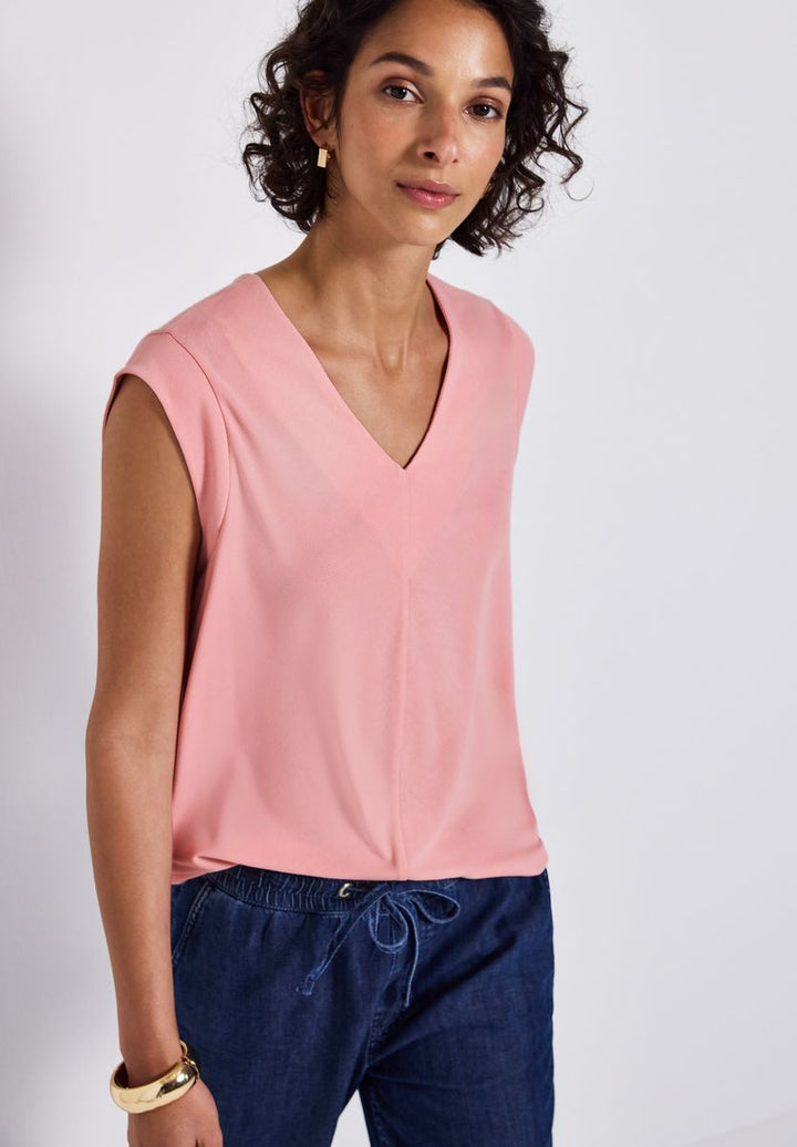 Silk-Look Strukturshirt