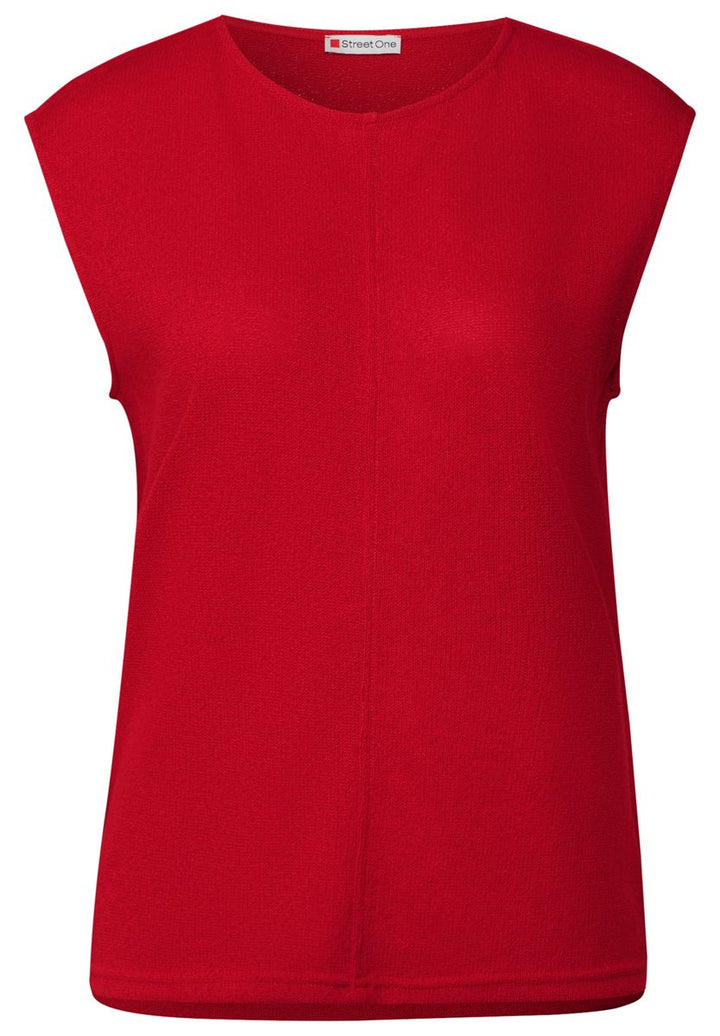 Top im Strick-Look