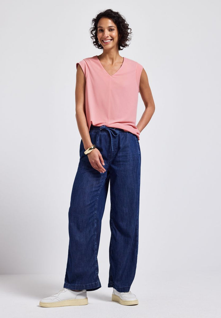 Silk-Look Strukturshirt