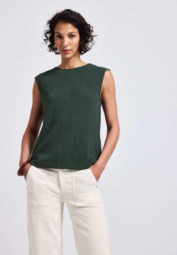 Top im Strick-Look