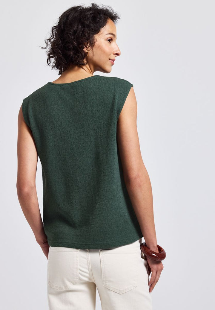 Top im Strick-Look