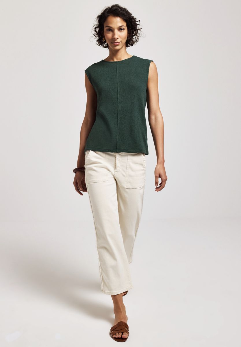 Top im Strick-Look