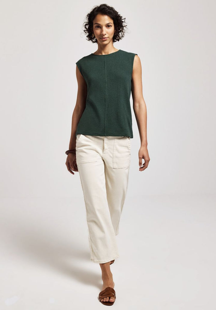 Top im Strick-Look