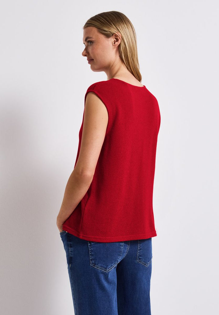 Top im Strick-Look