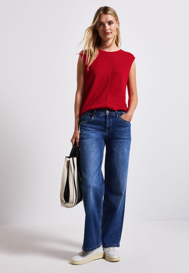 Top im Strick-Look