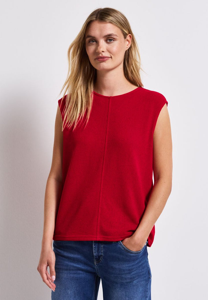 Top im Strick-Look