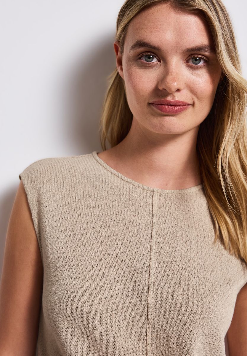 Top im Strick-Look