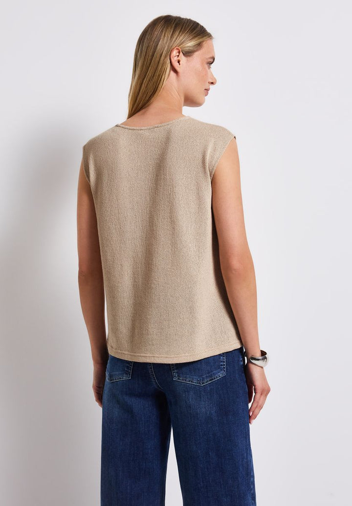 Top im Strick-Look