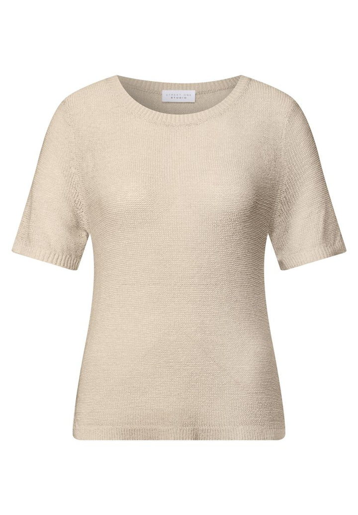Lässiger Kurzarmpullover