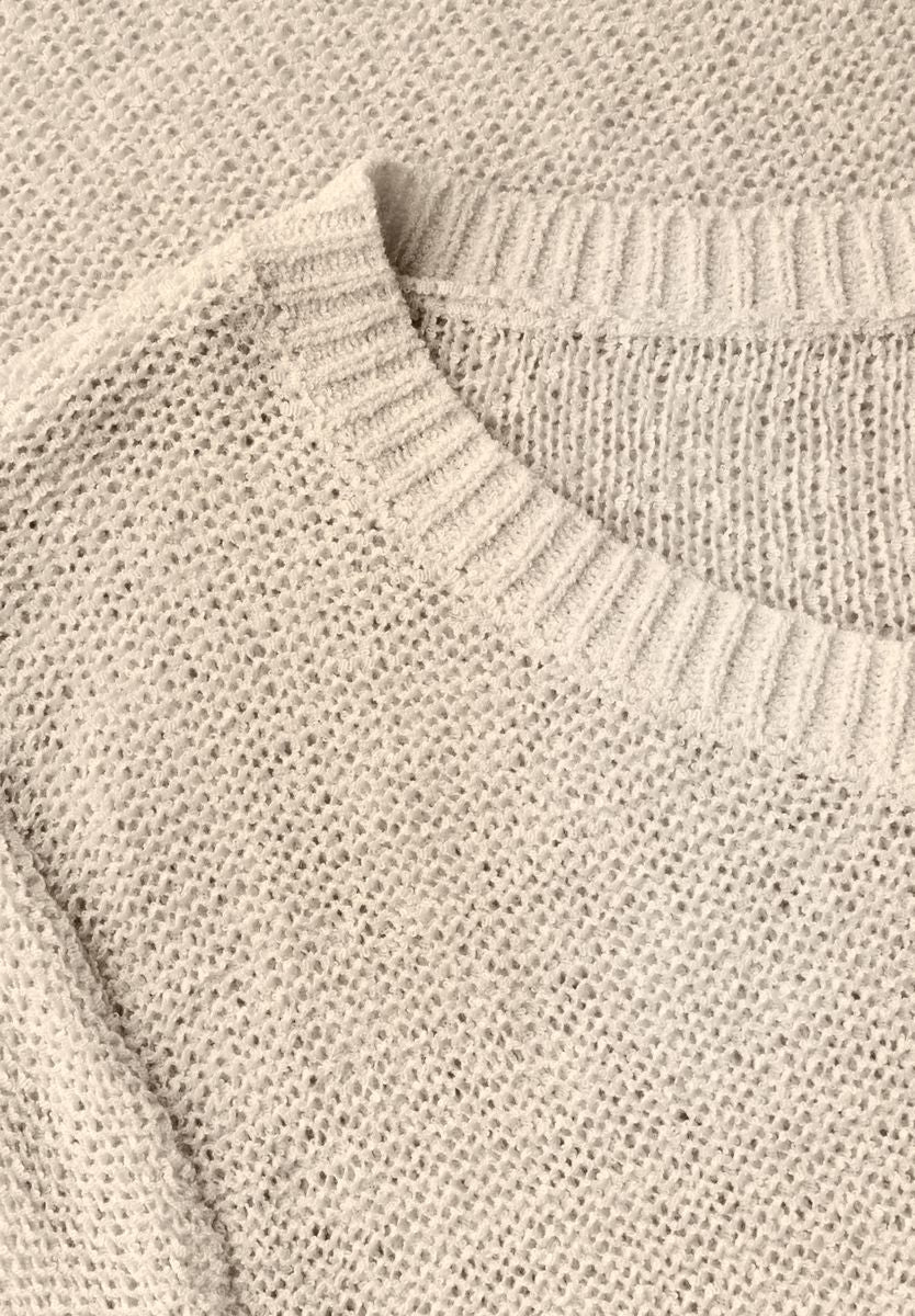 Lässiger Kurzarmpullover