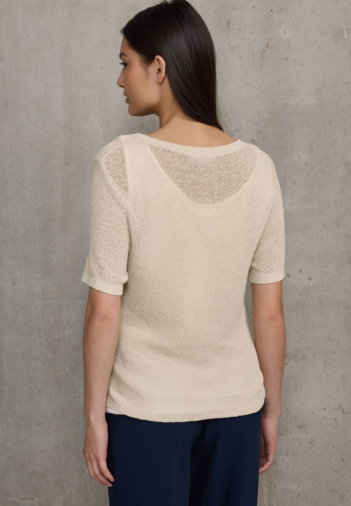 Lässiger Kurzarmpullover