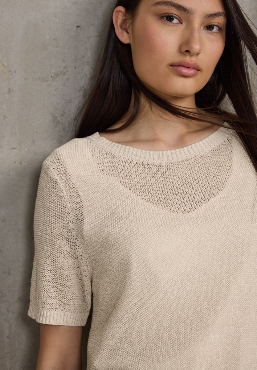 Lässiger Kurzarmpullover