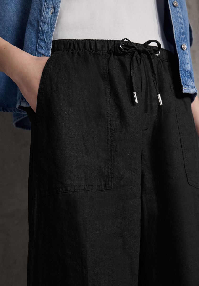 Straight Leg Leinenhose