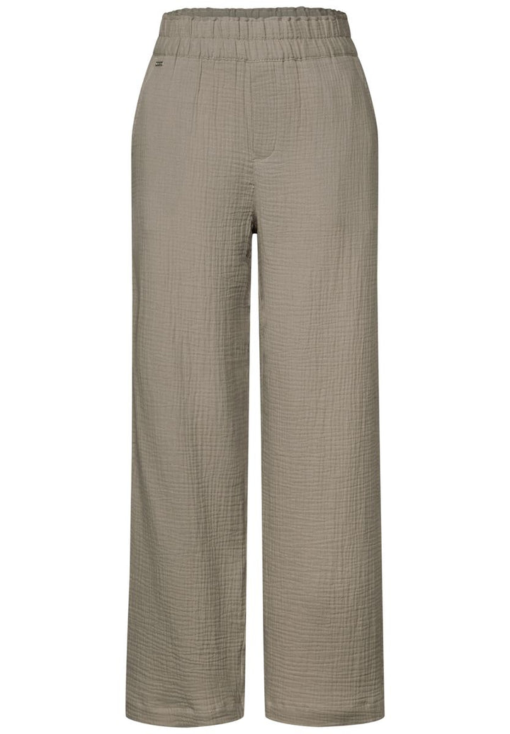 Wide Leg Musselin Hose