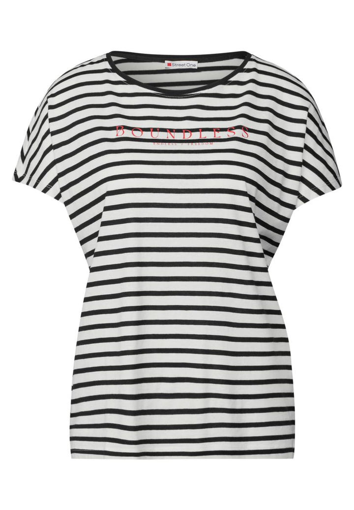 Streifenshirt mit Wording
