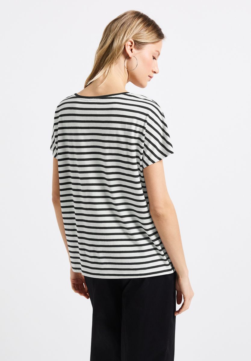 Streifenshirt mit Wording