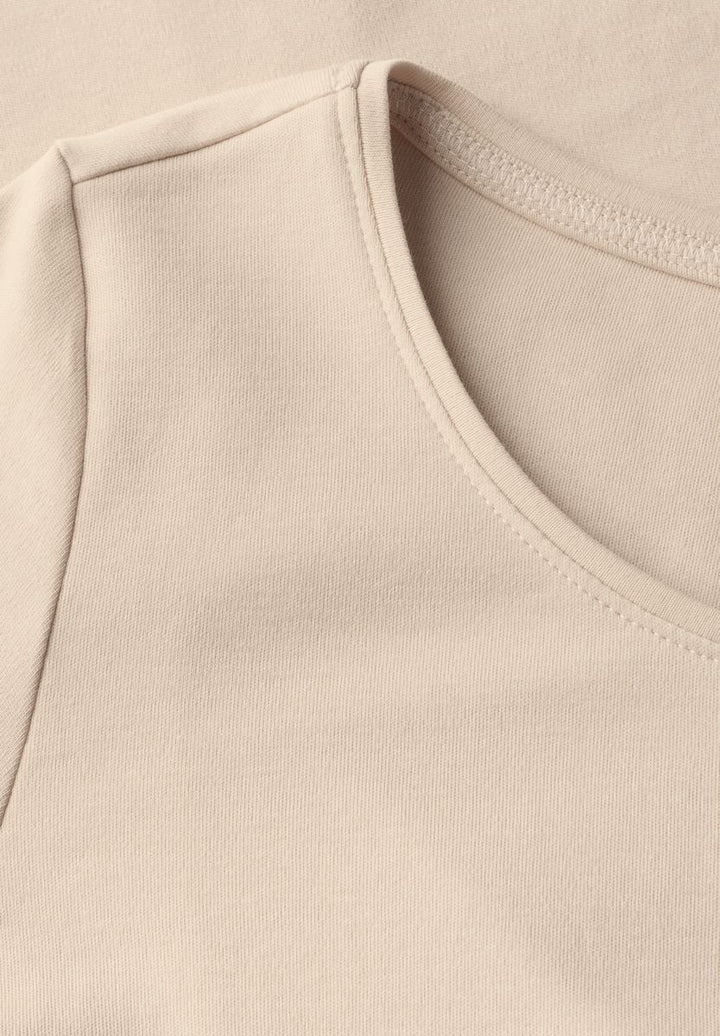 Basic T-Shirt mit Rundhals in Unifarbe