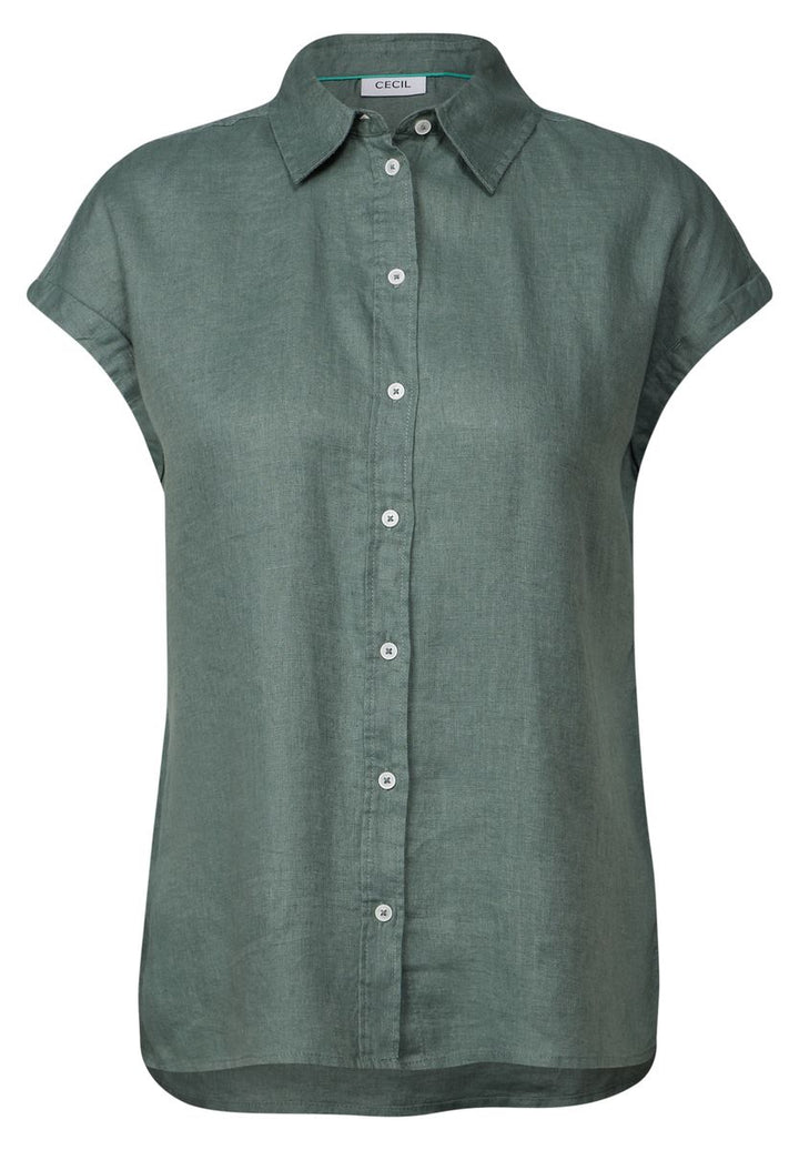 Leinen-Hemdbluse