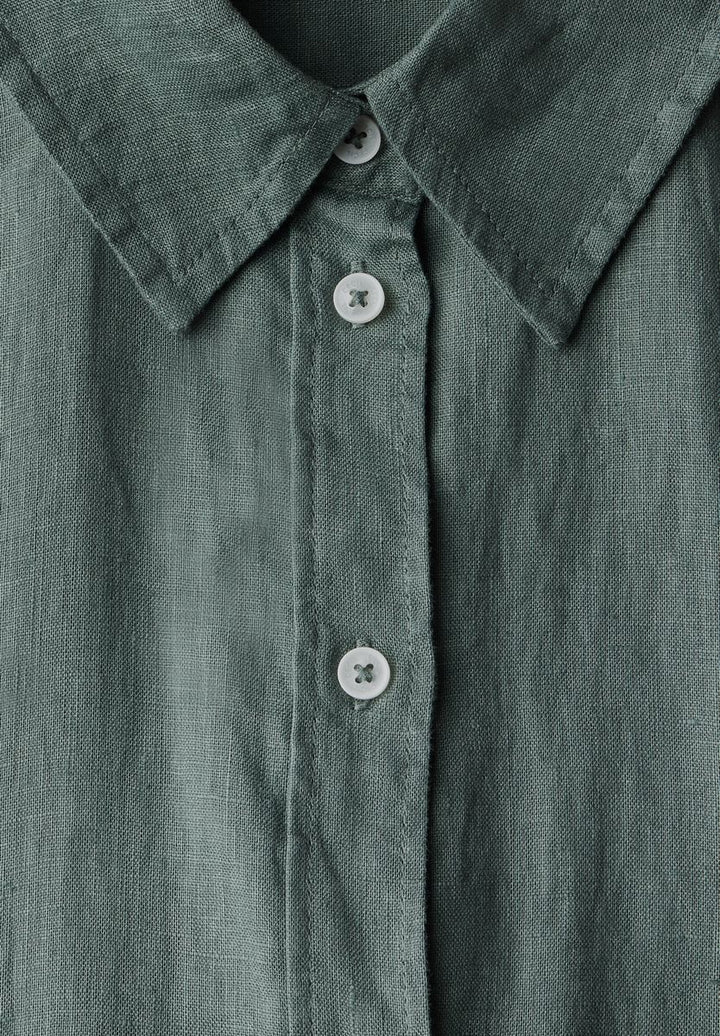 Leinen-Hemdbluse