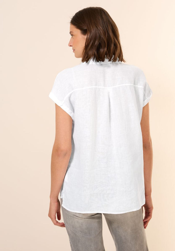 Leinen-Hemdbluse