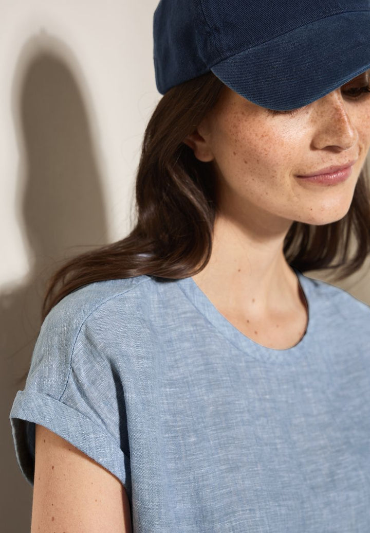 Leinen Chambray-Bluse