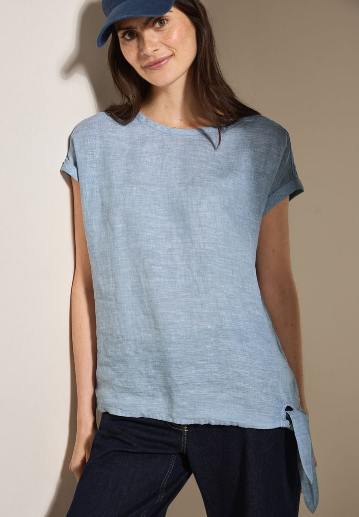 Leinen Chambray-Bluse