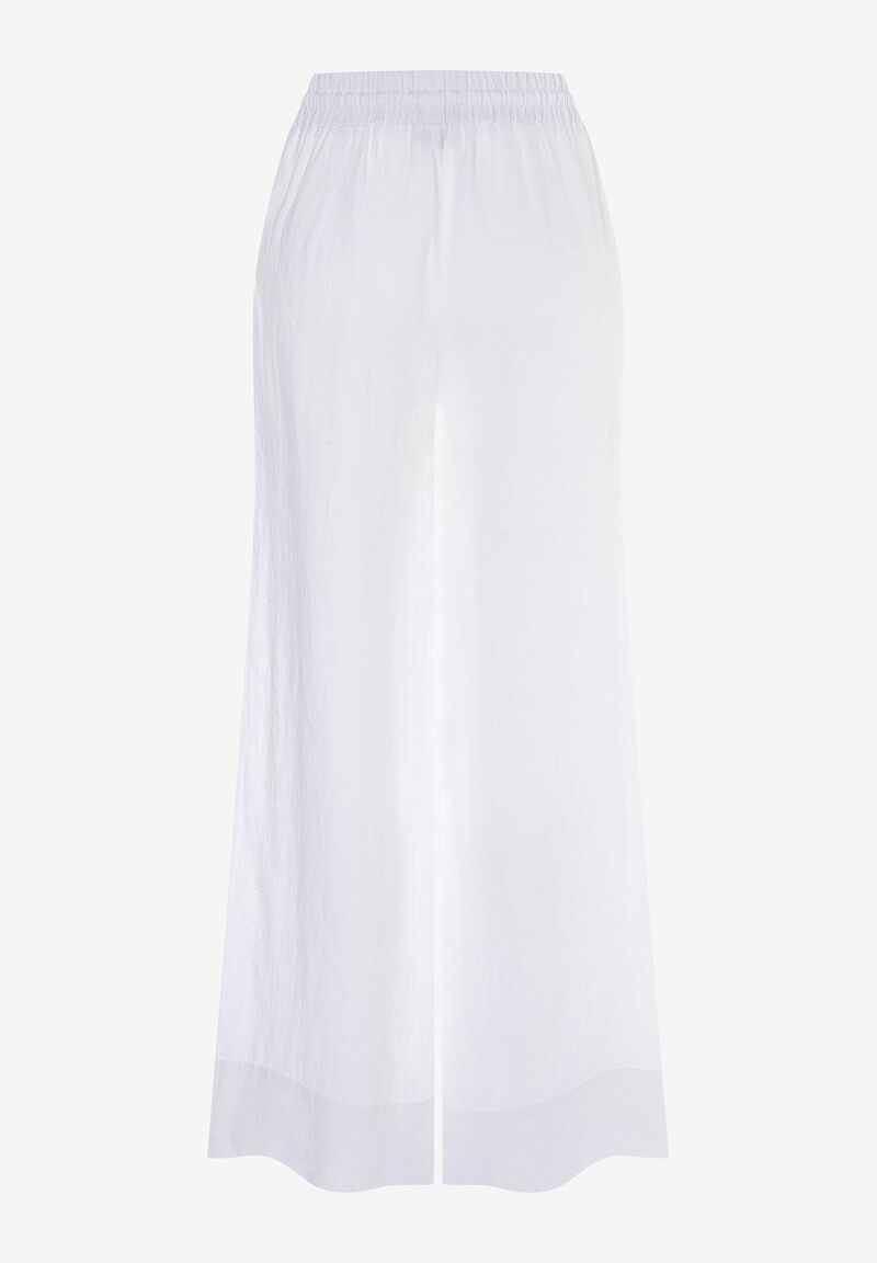 Leinenhose  weiß  Sommer-Kollektion
